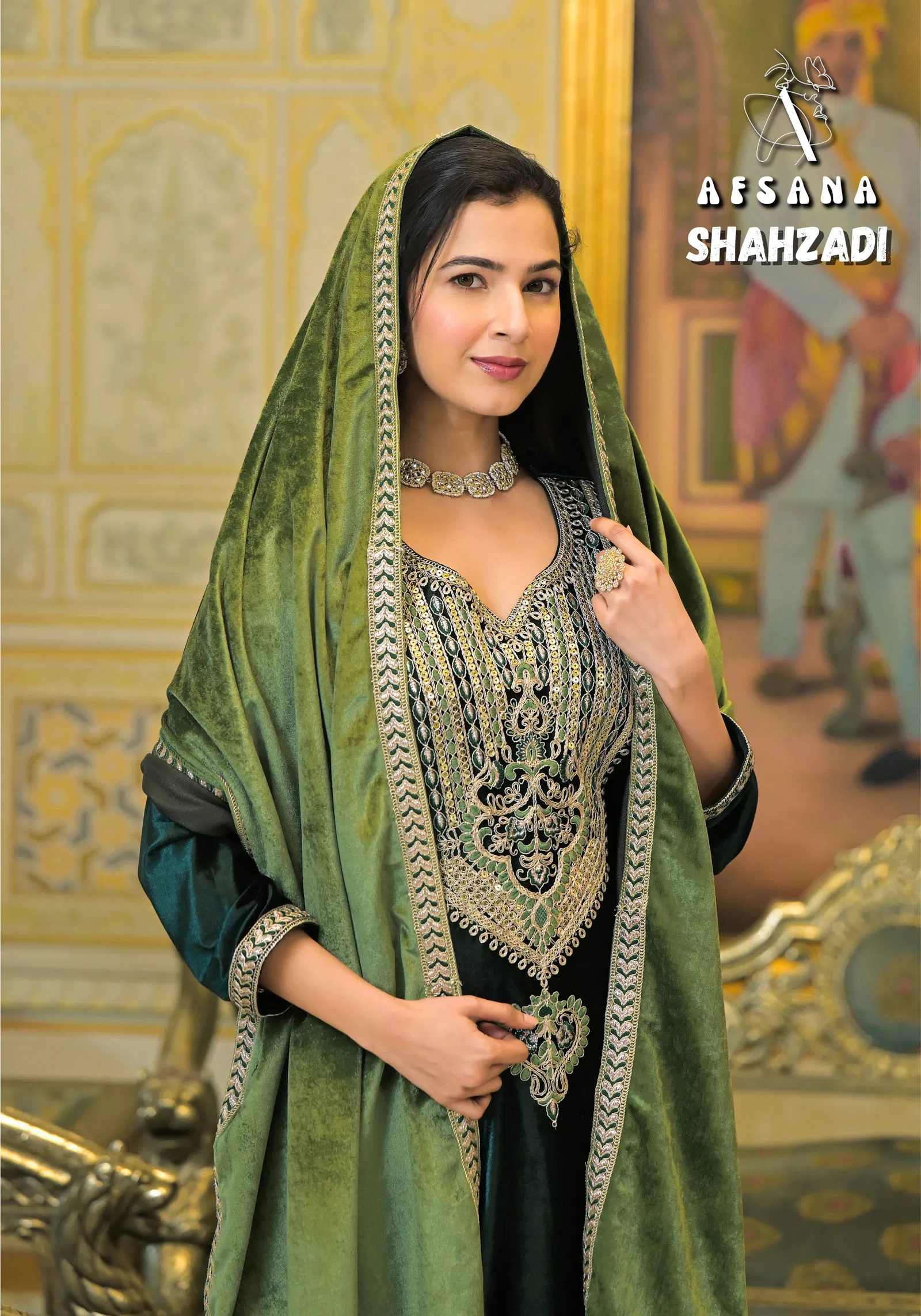 Shahzadi By Afsana Viscose Makhmal Embroidered Readymade Suits Exporters In India